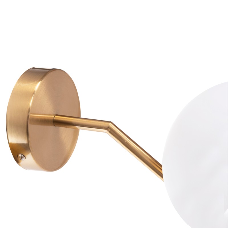 WALL SCONCE HOMY2 FK4471 METAL BASE IN GOLD-GLASS [E27] 14.5x28x21Hcm.