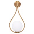 WALL SCONCE BAIS FK4472 GOLD WITH GLASS SPHERE [E27] 21x21x44Hcm.