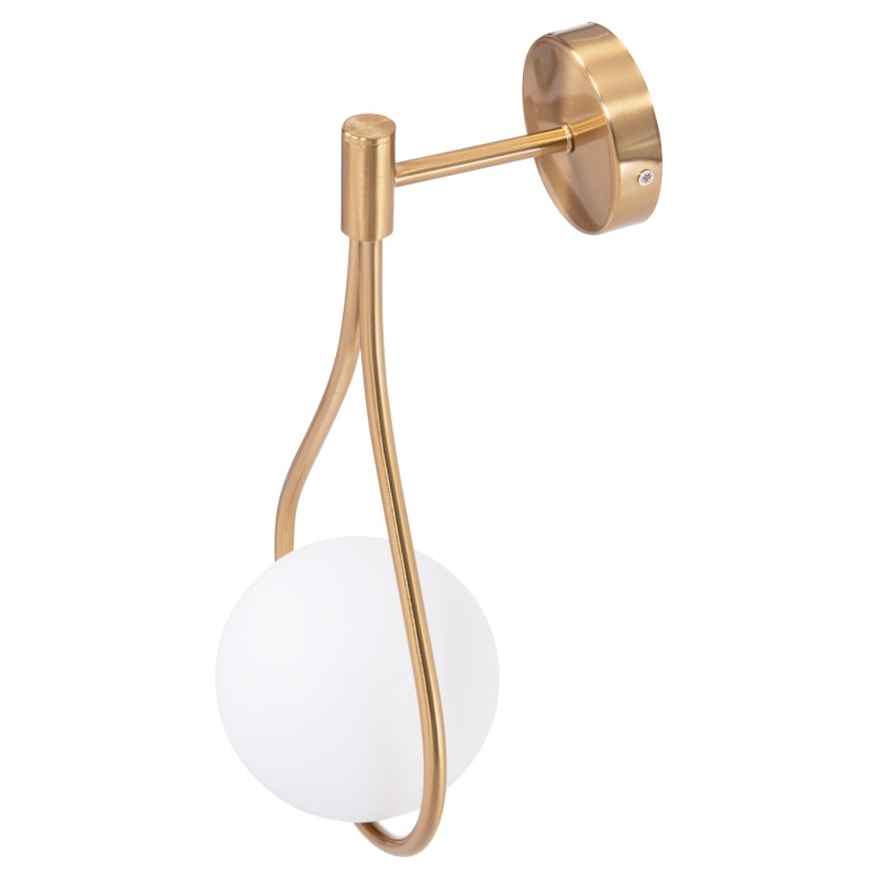 WALL SCONCE BAIS FK4472 GOLD WITH GLASS SPHERE [E27] 21x21x44Hcm.