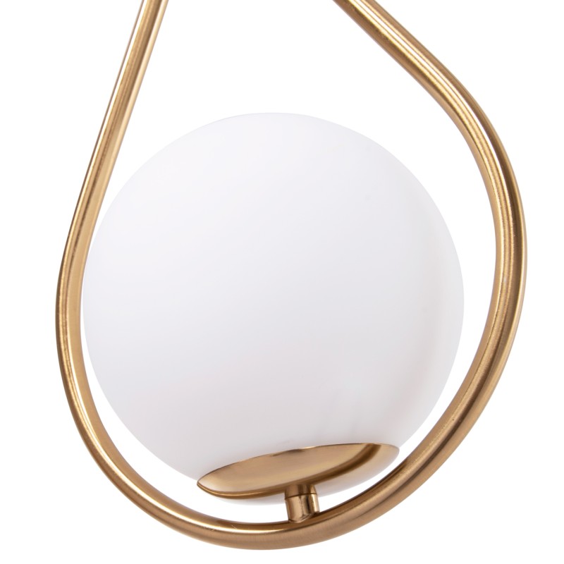 WALL SCONCE BAIS FK4472 GOLD WITH GLASS SPHERE [E27] 21x21x44Hcm.