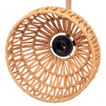 WALL SCONCE GLIDE FK4475 METAL BASE-HEMP ROPE-[E27] 22x22x35-21Hcm.
