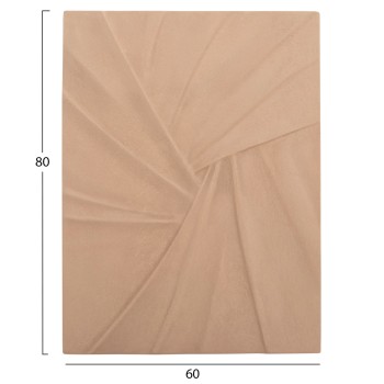 WALL DECOR PANEL RECTANGLE SERIES SANTORINI FK4522 MDF IN BEIGE COLOR 60x4(thickness)x80Hcm.