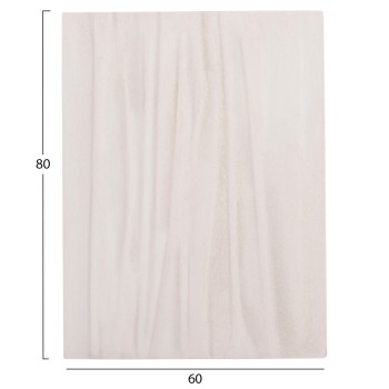 WALL DECOR PANEL RECTANGLE SERIES SANTORINI FK4518 MDF IN OFF-WHITE COLOR 60x4(thickness)x80Hcm.