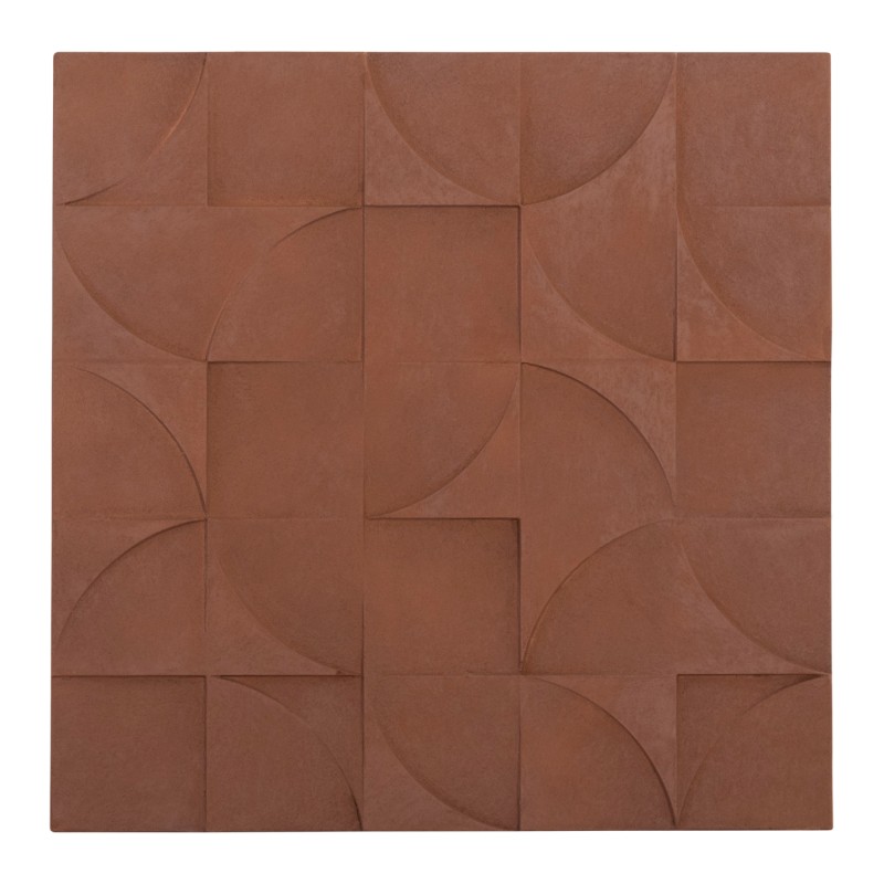 WALL DECOR PANEL SQUARE SERIES SANTORINI FK4524 MDF IN BROWN COLOR 80x5(thickness)x80Hcm. WALL DECOR PANEL SQUARE SERIES SANTORINI FK4524 MDF IN BROWN COLOR 80x5(thickness)x80Hcm.