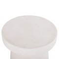 COFFEE TABLE ROUND SERIES SANTORINI FK18051 MDF IN OFF-WHITE COLOR Φ60x42.5Hcm. COFFEE TABLE ROUND SERIES SANTORINI FK18051 MDF IN OFF-WHITE COLOR Φ60x42.5Hcm.