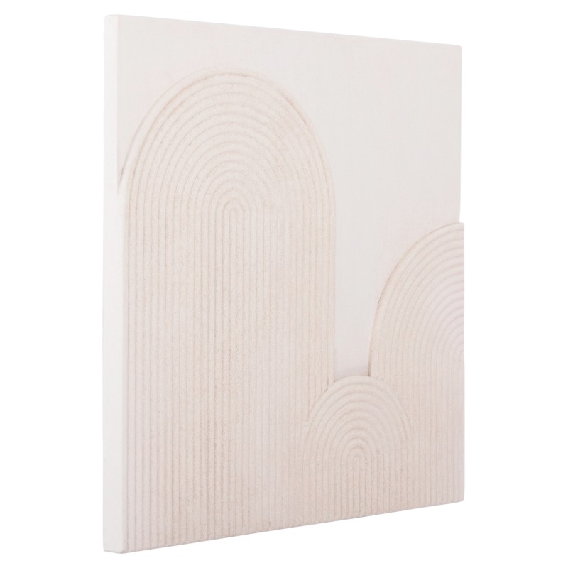 WALL DECOR PANEL SQUARE SERIES SANTORINI FK4517 MDF IN OFF-WHITE COLOR 80x4.5(thickness)x80Hcm. WALL DECOR PANEL SQUARE SERIES SANTORINI FK4517 MDF IN OFF-WHITE COLOR 80x4.5(thickness)x80Hcm.