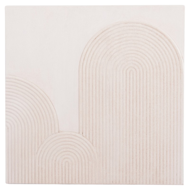 WALL DECOR PANEL SQUARE SERIES SANTORINI FK4517 MDF IN OFF-WHITE COLOR 80x4.5(thickness)x80Hcm. WALL DECOR PANEL SQUARE SERIES SANTORINI FK4517 MDF IN OFF-WHITE COLOR 80x4.5(thickness)x80Hcm.