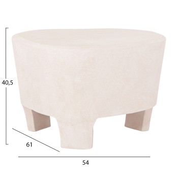 COFFEE TABLE SERIES SANTORINI FK18053 MDF IN OFF-WHITE COLOR 54x61x40.5Hcm. COFFEE TABLE SERIES SANTORINI FK18053 MDF IN OFF-WHITE COLOR 54x61x40.5Hcm.