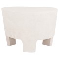 COFFEE TABLE SERIES SANTORINI FK18053 MDF IN OFF-WHITE COLOR 54x61x40.5Hcm. COFFEE TABLE SERIES SANTORINI FK18053 MDF IN OFF-WHITE COLOR 54x61x40.5Hcm.