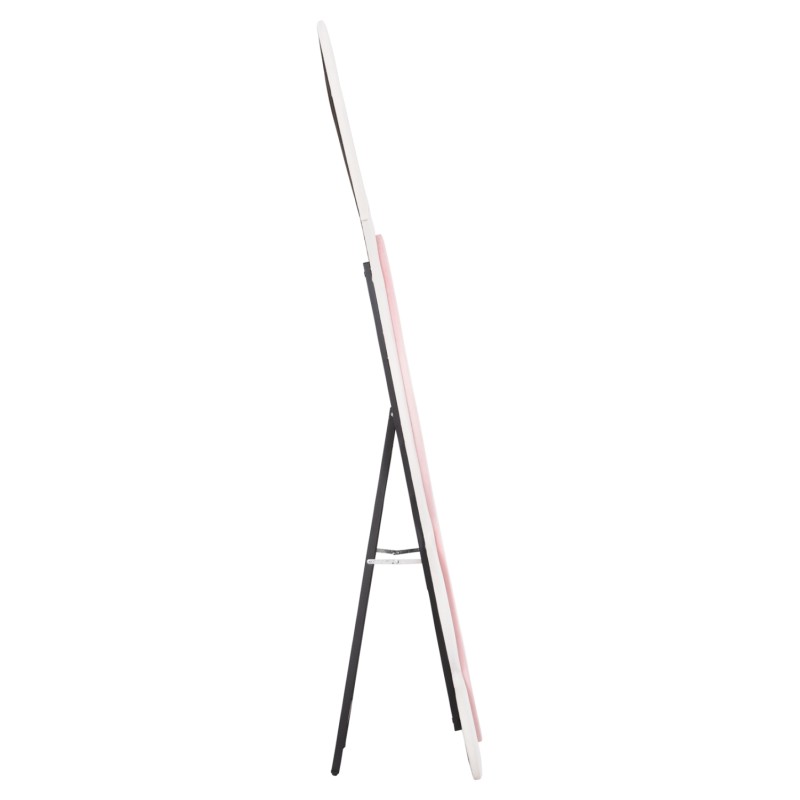 KIDS' FLOOR STANDING MIRROR BUNNY FK4489.01 MDF IN PINK & WHITE- BLACK STAND 80x162Hcm. KIDS' FLOOR STANDING MIRROR BUNNY FK4489.01 MDF IN PINK & WHITE- BLACK STAND 80x162Hcm.
