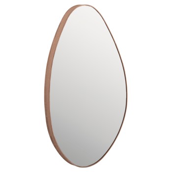 WALL MIRROR DROP FK4488.03 MDF FRAME IN NATURAL WOOD COLOR 50x80Hcm.