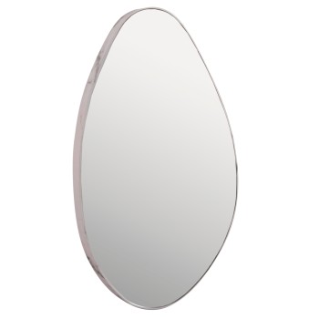 WALL MIRROR DROP FK4488.05 MDF FRAME IN WHITE MARBLE COLORING 50x80Hcm.