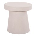 COFFEE TABLE ROUND SERIES SANTORINI FK18052 MDF IN OFF-WHITE COLOR Φ48x49Hcm. COFFEE TABLE ROUND SERIES SANTORINI FK18052 MDF IN OFF-WHITE COLOR Φ48x49Hcm.