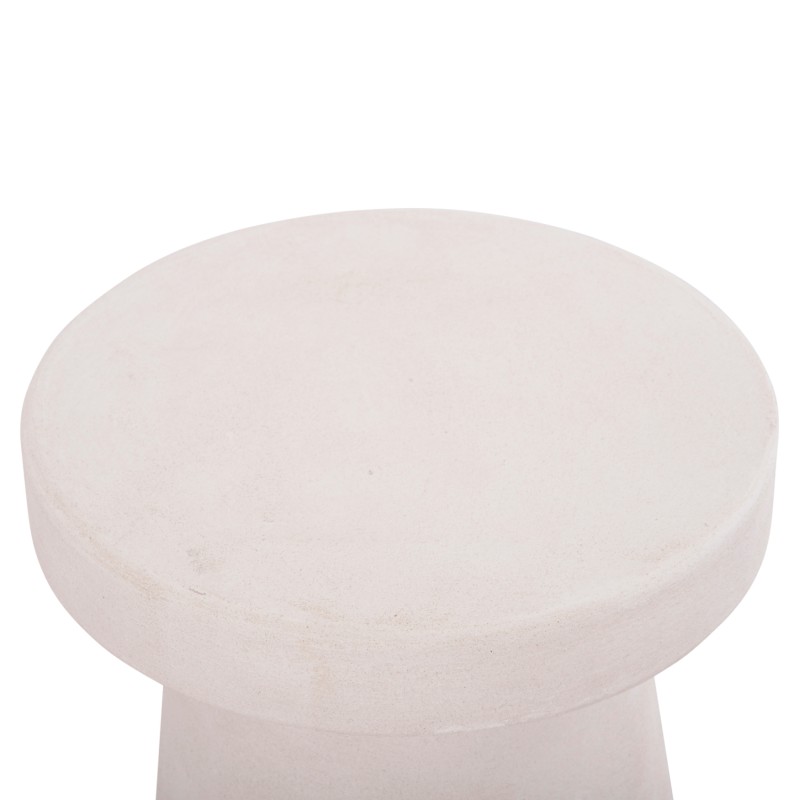 COFFEE TABLE ROUND SERIES SANTORINI FK18052 MDF IN OFF-WHITE COLOR Φ48x49Hcm. COFFEE TABLE ROUND SERIES SANTORINI FK18052 MDF IN OFF-WHITE COLOR Φ48x49Hcm.