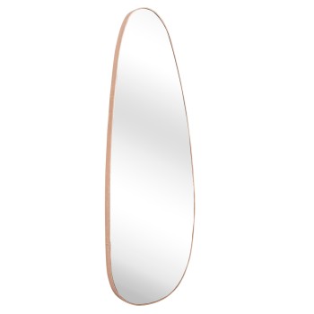 WALL MIRROR CRITHER FK4486.03 MDF FRAME IN NATURAL WOOD COLORING 49x140Hcm.