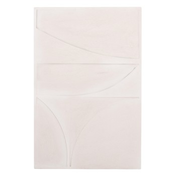 WALL DECOR PANEL SERIES SANTORINI FK4505 MDF IN OFF-WHITE COLOR 80x4(thickness)x120Hcm.