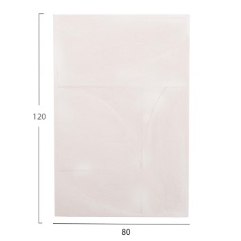 WALL DECOR PANEL SERIES SANTORINI FK4506 MDF IN OFF-WHITE COLOR 80x4(thickness)x120Hcm.