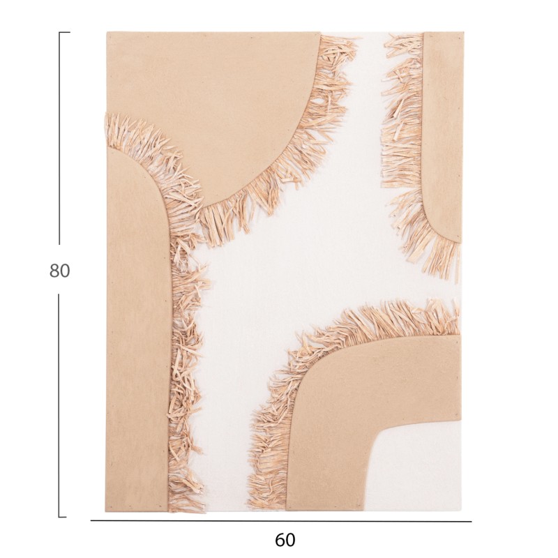 WALL DECOR PANEL RECTANGLE SERIES SANTORINI FK4533 MDF IN OFF WHITE-BROWN COLOR-DECOR IN BEIGE 60x4.5(thickness)x80Hcm. WALL DECOR PANEL RECTANGLE SERIES SANTORINI FK4533 MDF IN OFF WHITE-BROWN COLOR-DECOR IN BEIGE 60x4.5(thickness)x80Hcm.