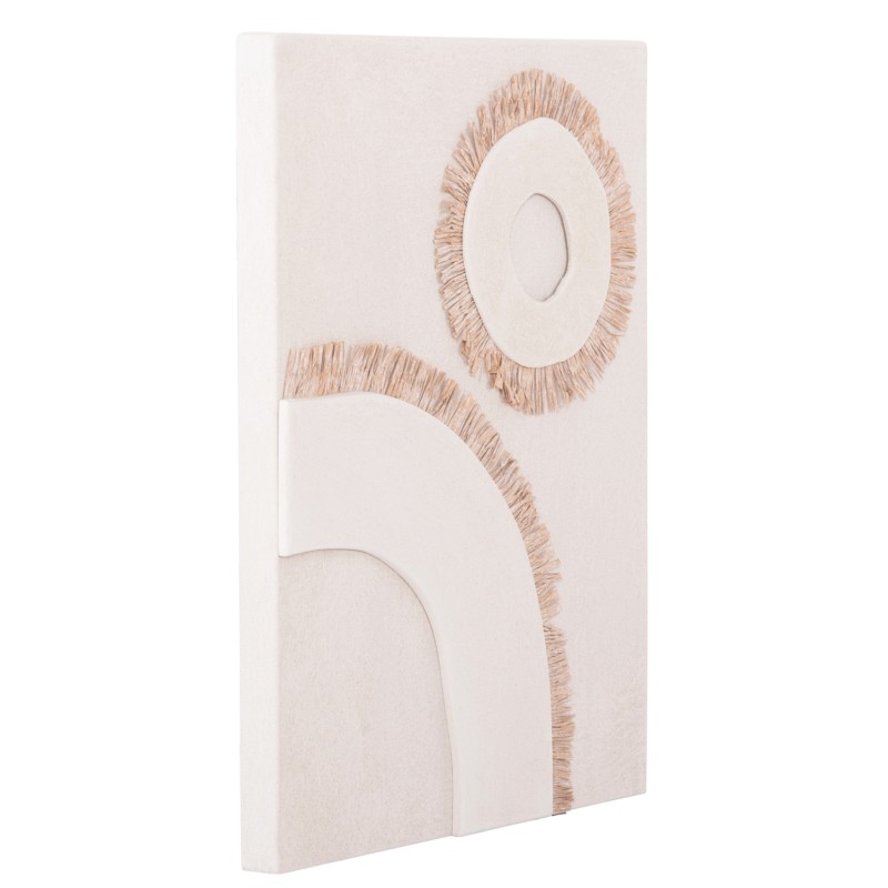 WALL DECOR PANEL RECTANGLE SERIES SANTORINI FK4534 MDF IN OFF WHITE COLOR-DECOR IN BEIGE 48x4.5(thickness)x60Hcm. WALL DECOR PANEL RECTANGLE SERIES SANTORINI FK4534 MDF IN OFF WHITE COLOR-DECOR IN BEIGE 48x4.5(thickness)x60Hcm.