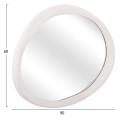 WALL MIRROR OVAL SERIES SANTORINI FK4513 MDF IN OFF-WHITE 90x3,2x60Hcm. WALL MIRROR OVAL SERIES SANTORINI FK4513 MDF IN OFF-WHITE 90x3,2x60Hcm.