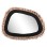 WALL MIRROR SERIES SANTORINI FK4530 MDF IN BLACK-DECOR IN BEIGE 80x1,8x60Hcm.