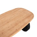DINING TABLE SERIES SANTORINI FK18065 FIR WOOD TABLETOP-POLYRESIN LEGS IN BLACK 180x90x76Hcm. DINING TABLE SERIES SANTORINI FK18065 FIR WOOD TABLETOP-POLYRESIN LEGS IN BLACK 180x90x76Hcm.