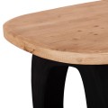 DINING TABLE SERIES SANTORINI FK18065 FIR WOOD TABLETOP-POLYRESIN LEGS IN BLACK 180x90x76Hcm. DINING TABLE SERIES SANTORINI FK18065 FIR WOOD TABLETOP-POLYRESIN LEGS IN BLACK 180x90x76Hcm.