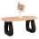 DINING TABLE SERIES SANTORINI FK18065 FIR WOOD TABLETOP-POLYRESIN LEGS IN BLACK 180x90x76Hcm.