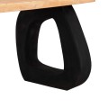 DINING TABLE SERIES SANTORINI FK18065 FIR WOOD TABLETOP-POLYRESIN LEGS IN BLACK 180x90x76Hcm. DINING TABLE SERIES SANTORINI FK18065 FIR WOOD TABLETOP-POLYRESIN LEGS IN BLACK 180x90x76Hcm.
