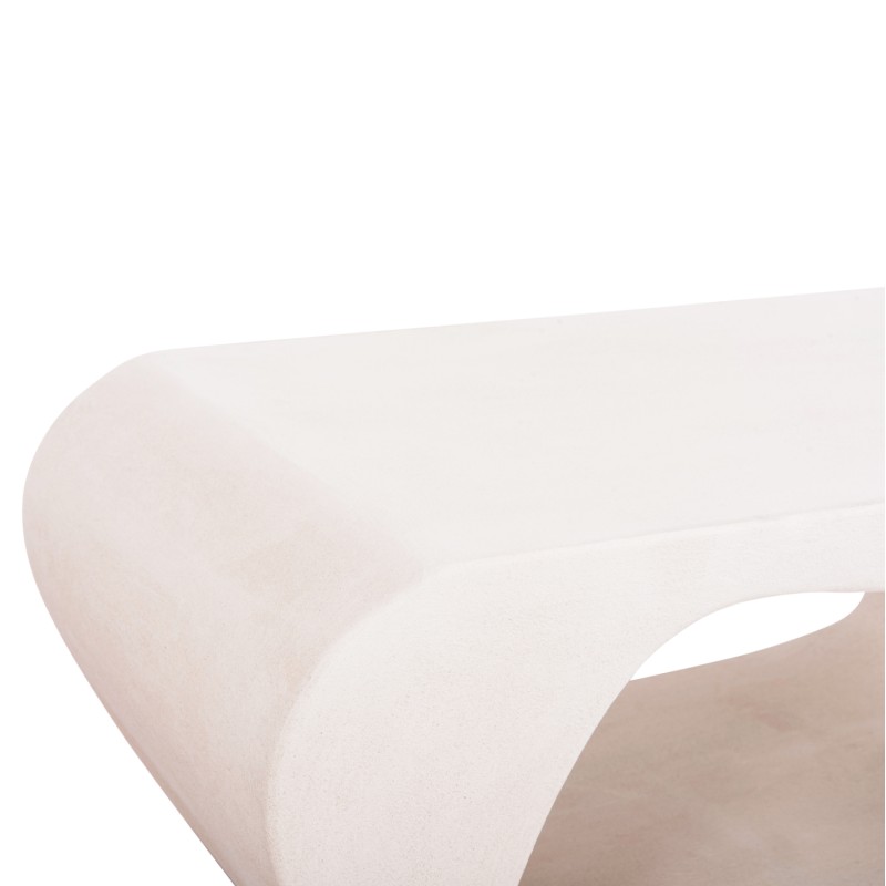 COFFEE TABLE SERIES SANTORINI FK18071 MDF IN OFF-WHITE COLOR 100x60x45Hcm. COFFEE TABLE SERIES SANTORINI FK18071 MDF IN OFF-WHITE COLOR 100x60x45Hcm.