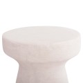 ROUND STOOL SERIES SANTORINI FK18057 POLYRESIN IN OFF-WHITE COLOR Φ32x46Hcm. ROUND STOOL SERIES SANTORINI FK18057 POLYRESIN IN OFF-WHITE COLOR Φ32x46Hcm.