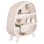 SHELVES RACK SERIES SANTORINI FK18060.01 MDF IN OFF-WHITE 120x38x133Hcm.