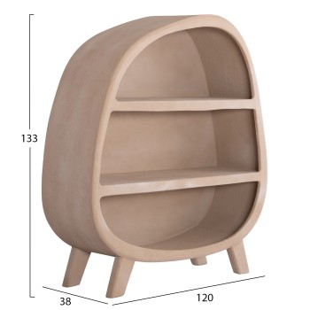 SHELVES RACK SERIES SANTORINI FK18060.02 MDF IN BROWN 120x38x133Hcm. SHELVES RACK SERIES SANTORINI FK18060.02 MDF IN BROWN 120x38x133Hcm.