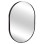 WALL MIRROR SERIES ARCHER FK4500.01 OVAL ALUMINUM FRAME IN BLACK 59x79Hcm.