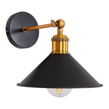 WALL SCONCE RESTON2 FK4464 METAL BASE & CAP-ALUMINUM BULB SOCKET 21x21x32Hcm.