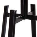 SIDE TABLE NORTON FK18036.03 METAL LEGS BLACK-MDF TOP SONAMA Φ45x55,5Hcm.