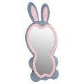 KIDS' FLOOR STANDING MIRROR BUNNY FK4489.02 MDF IN PINK & BLUE- BLACK STAND 80x162Hcm. KIDS' FLOOR STANDING MIRROR BUNNY FK4489.02 MDF IN PINK & BLUE- BLACK STAND 80x162Hcm.