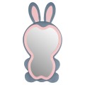 KIDS' FLOOR STANDING MIRROR BUNNY FK4489.02 MDF IN PINK & BLUE- BLACK STAND 80x162Hcm. KIDS' FLOOR STANDING MIRROR BUNNY FK4489.02 MDF IN PINK & BLUE- BLACK STAND 80x162Hcm.