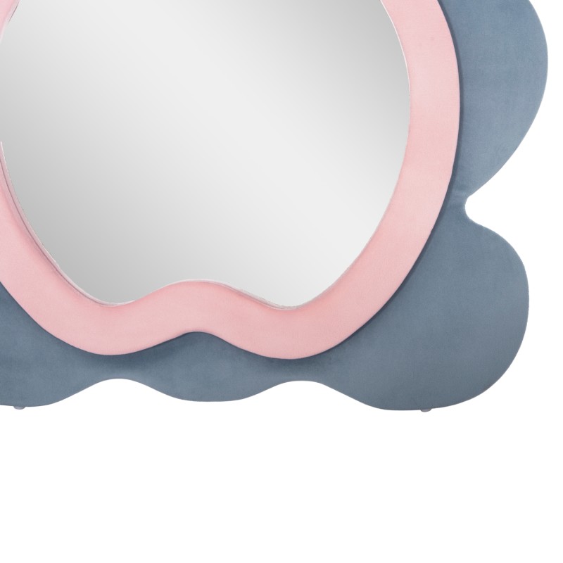 KIDS' FLOOR STANDING MIRROR BUNNY FK4489.02 MDF IN PINK & BLUE- BLACK STAND 80x162Hcm. KIDS' FLOOR STANDING MIRROR BUNNY FK4489.02 MDF IN PINK & BLUE- BLACK STAND 80x162Hcm.