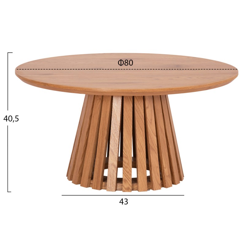COFFEE TABLE FB918024 MDF IN LIGHT NATURAL WOOD COLOR Φ80x40,5Hcm. COFFEE TABLE FB918024 MDF IN LIGHT NATURAL WOOD COLOR Φ80x40,5Hcm.