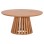 COFFEE TABLE FB918024 MDF IN LIGHT NATURAL WOOD COLOR Φ80x40,5Hcm.
