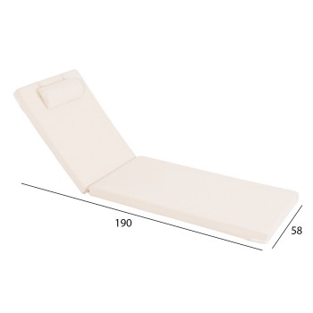 SUNBED CUSHION SIFNOS TEXTLINE BEIGE ΗΜ11234.61T 190(114-76)x58x6.5Ηcm. SUNBED CUSHION SIFNOS TEXTLINE BEIGE ΗΜ11234.61T 190(114-76)x58x6.5Ηcm.