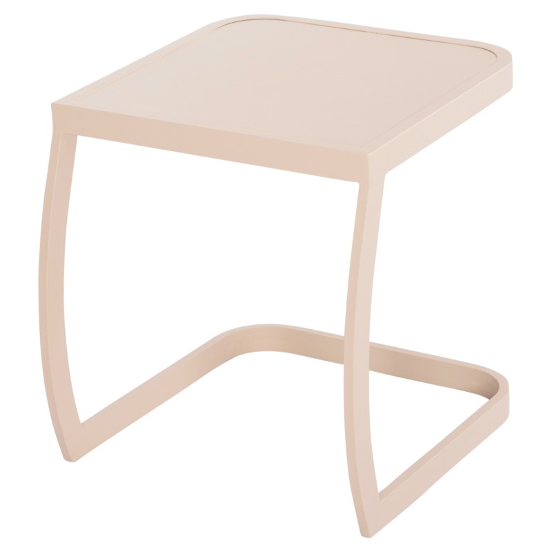 SUNBED SIDE TABLE RICKON FK6324.04 ALUMINUM IN CHAMPAGNE COLOR 45x48x49,5Hcm. SUNBED SIDE TABLE RICKON FK6324.04 ALUMINUM IN CHAMPAGNE COLOR 45x48x49,5Hcm.