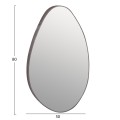 WALL MIRROR DROP FK4488.02 MDF FRAME IN GREY MARBLE COLORING 50x80Hcm. WALL MIRROR DROP FK4488.02 MDF FRAME IN GREY MARBLE COLORING 50x80Hcm.