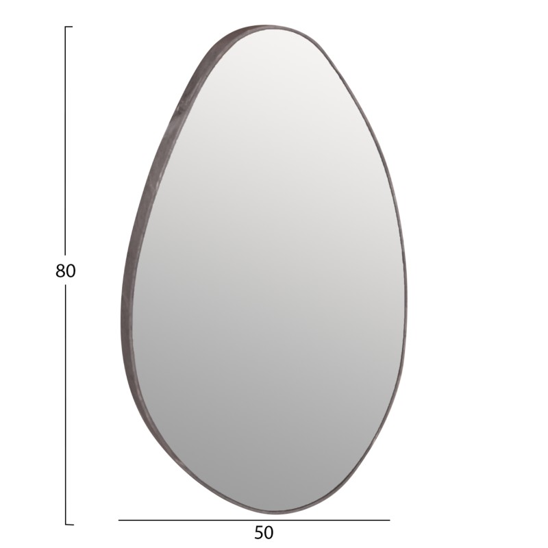 WALL MIRROR DROP FK4488.02 MDF FRAME IN GREY MARBLE COLORING 50x80Hcm. WALL MIRROR DROP FK4488.02 MDF FRAME IN GREY MARBLE COLORING 50x80Hcm.