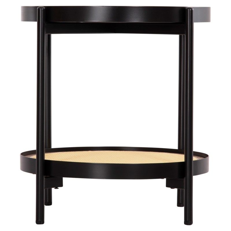 SIDE TABLE SEITZ FK18031 GLASS TOP-METAL-RATTAN IN NATURAL Φ50x56Hcm. SIDE TABLE SEITZ FK18031 GLASS TOP-METAL-RATTAN IN NATURAL Φ50x56Hcm.
