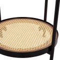 SIDE TABLE SEITZ FK18031 GLASS TOP-METAL-RATTAN IN NATURAL Φ50x56Hcm. SIDE TABLE SEITZ FK18031 GLASS TOP-METAL-RATTAN IN NATURAL Φ50x56Hcm.
