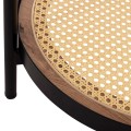 SIDE TABLE SEITZ FK18031 GLASS TOP-METAL-RATTAN IN NATURAL Φ50x56Hcm. SIDE TABLE SEITZ FK18031 GLASS TOP-METAL-RATTAN IN NATURAL Φ50x56Hcm.