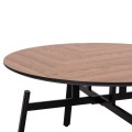COFFEE TABLE SWIVELLING NORTON FK18035.03 METAL LEGS IN BLACK-MDF TOP IN SONAMA Φ80x45.5Hcm. COFFEE TABLE SWIVELLING NORTON FK18035.03 METAL LEGS IN BLACK-MDF TOP IN SONAMA Φ80x45.5Hcm.