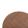 COFFEE TABLE SWIVELLING NORTON FK18035.03 METAL LEGS IN BLACK-MDF TOP IN SONAMA Φ80x45.5Hcm. COFFEE TABLE SWIVELLING NORTON FK18035.03 METAL LEGS IN BLACK-MDF TOP IN SONAMA Φ80x45.5Hcm.